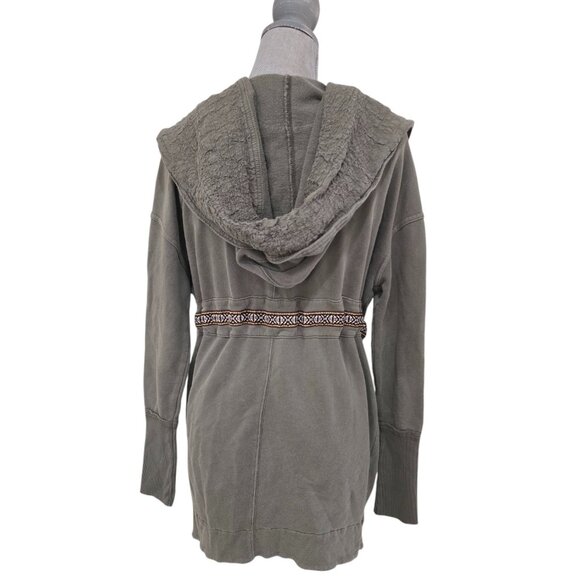 Free People Studio City Olive Hooded Oversized Jacket Small - Picture 5 of 7